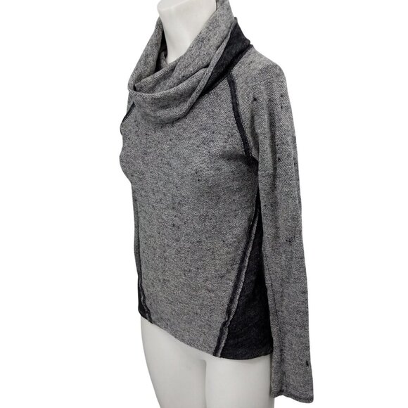 Kuhl Nova Cowl Neck Long Sleeve Raglan Sweater Sweatshirt Size XS Gray Wool - Picture 6 of 12